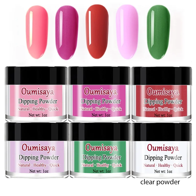 colors set1 1 унц./шт. Oumisaya порошок для ногтей Цвета, чистый порошок погружения и 10 мл/бутылка Dip полезных мелочей с ярлыком(Базовое покрытие, герметик для защиты, лаки для ногтей - Цвет: colors set1