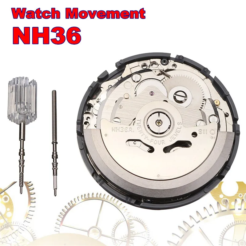 

NH36 Movement Watch Replace Automatic Watch Movement Mens Parts Mechanical Watch Movement Accessories