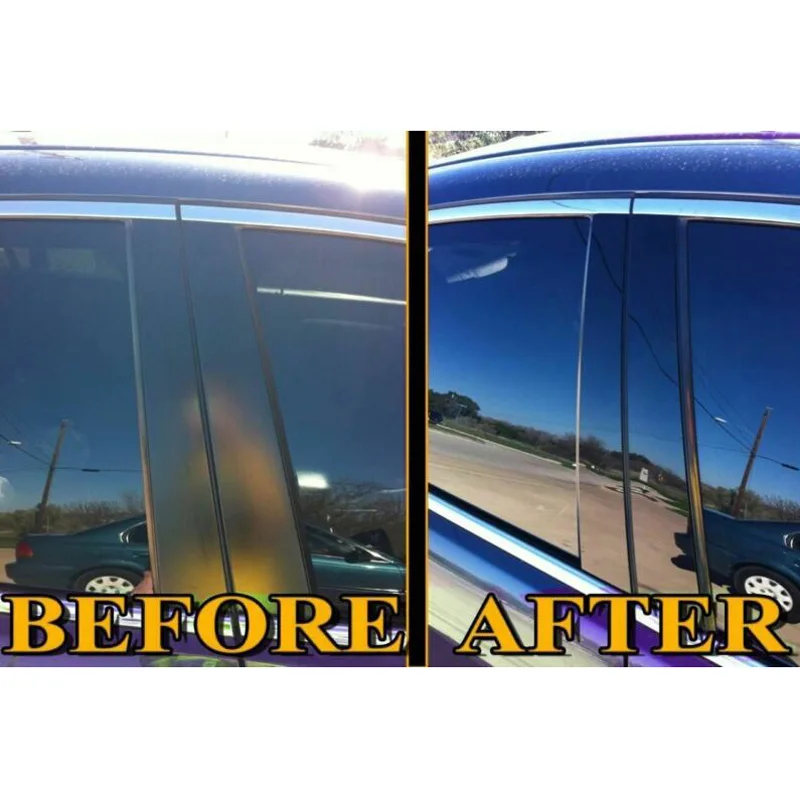 

Auto Door Pillar Trim Black Parts Glossy For BMW 5 Series F10 2011-2017