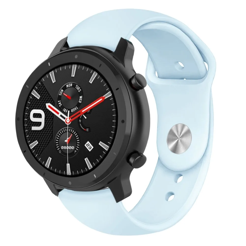 Популярный силиконовый ремешок для часов Amazfit Bip Youth Xiaomi Huami GTR 42 мм браслет GTS на