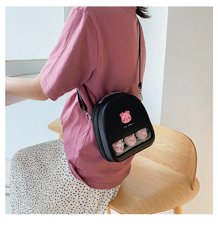 Милая желтая утка прозрачный Ita Bookbags женские рюкзаки с мультяшным принтом женские Мини кожаные школьные сумки для девочек Pu Back Packs горячая распродажа