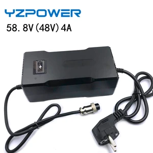 yzpower ac100v 240v 58 8v 4a auto lithium battery charger for 48v li ion lipo battery pack electric tool free global shipping