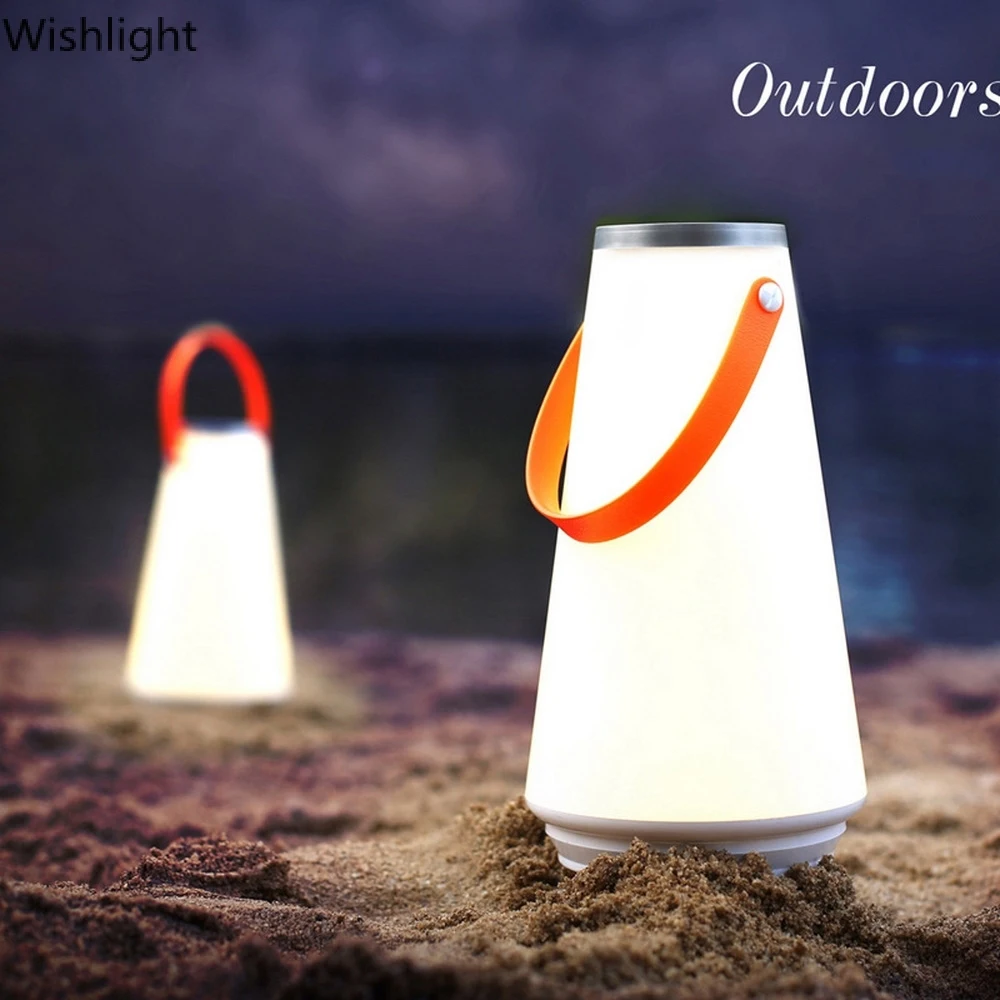 

Портативный беспроводной светодиодный домашний ночник, настольная лампа с USB-зарядкой и сенсорным выключателем, уличное освещение для кемп...