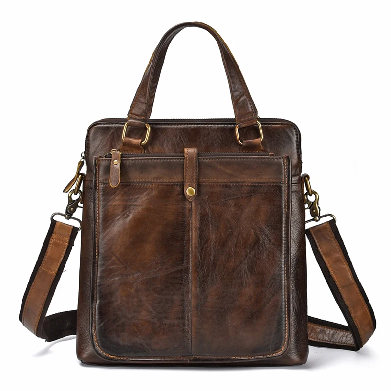 

Men's Shoulder Bag Messenger Bag Hand-Painted Leather Men's Handbag Casual Vertical Men's Bag messenger bag men bag for men