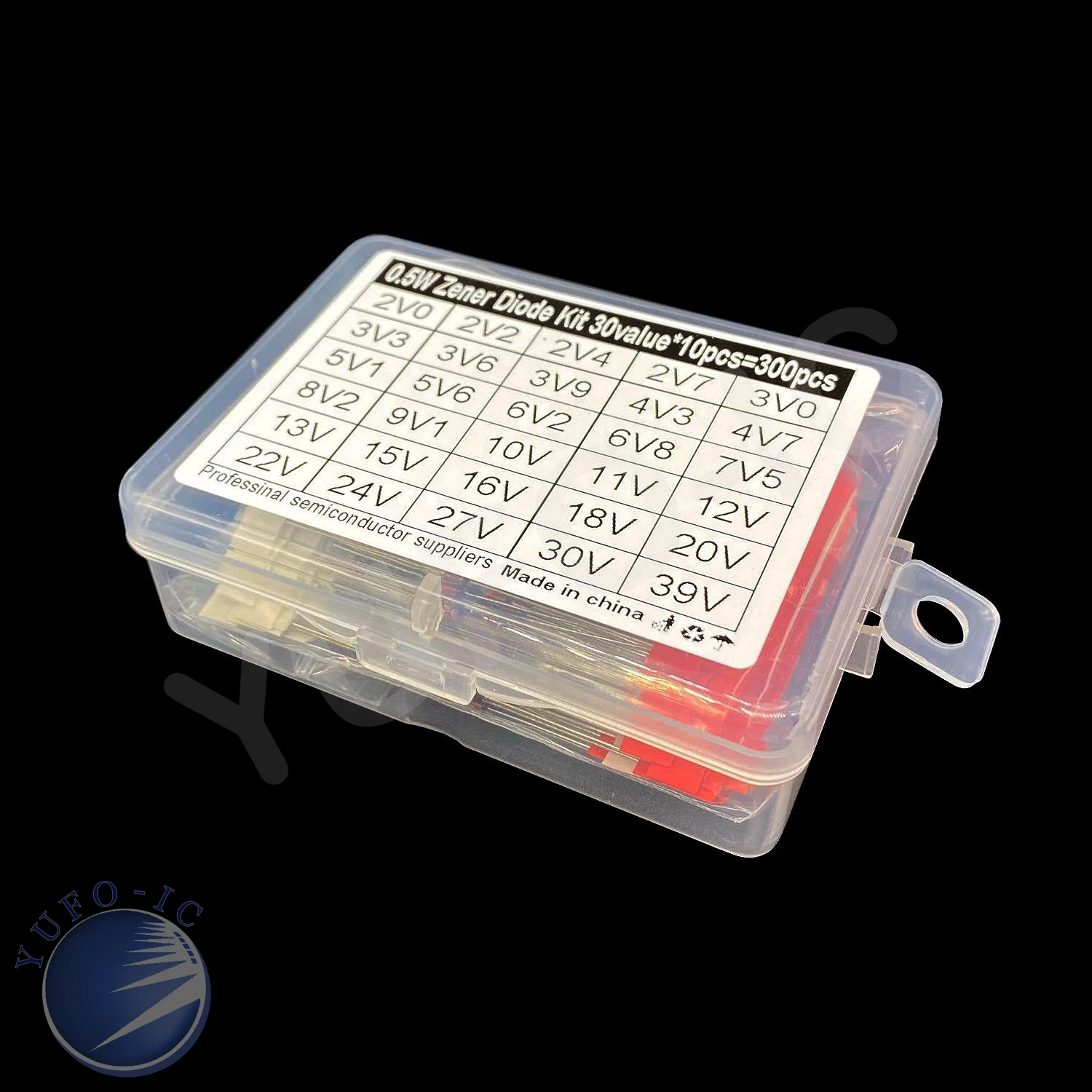 Комплект стабилитров регулятор напряжения 2 в-39 в 300 Вт сборе 30 значений * 10 шт. = 0 5 4