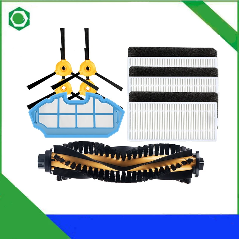 

Набор пылесосов Для Ecovacs N79 N79s, фильтр для очистки пыли с первичным эффектом, основная роликовая щетка, Hepa фильтры, боковая щетка