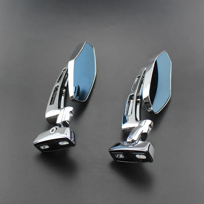 

2pcs Chrome Universal Motorcycle Rearview Side Mirrors Dirt bike Racing For Harley Honda Yamaha Suzuki Kawasaki Touring