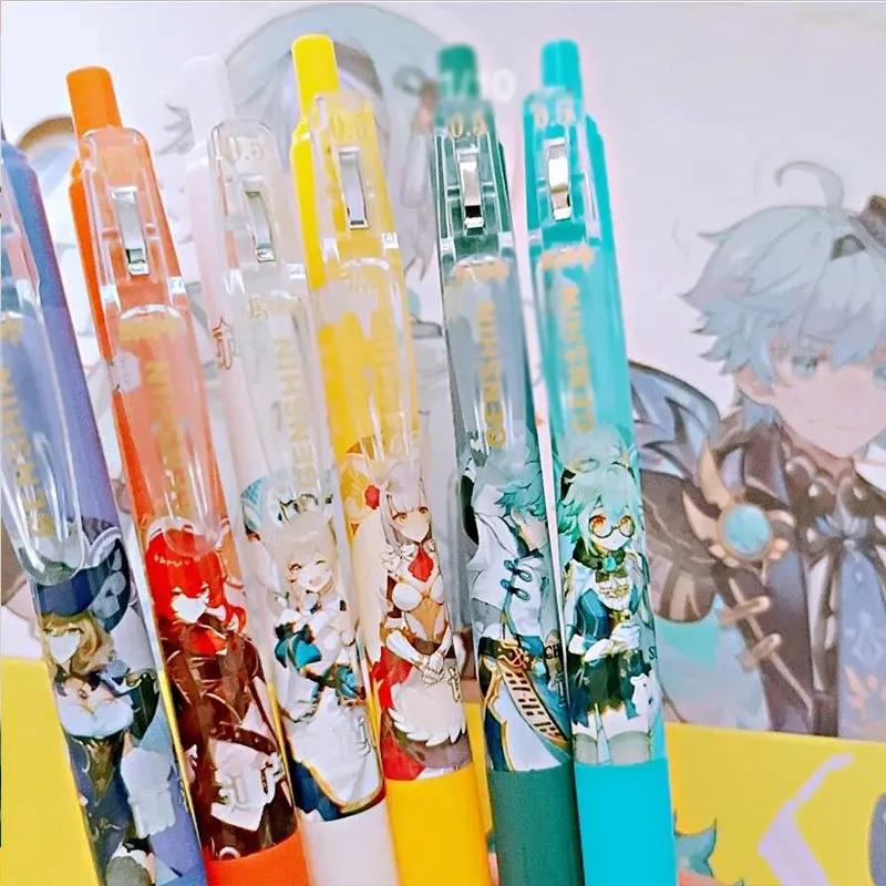 

30 шт./лот креативная гелевая ручка Deity, милые 0,5 мм черные чернила, ручки для подписей, рекламный подарок, офисные и школьные принадлежности