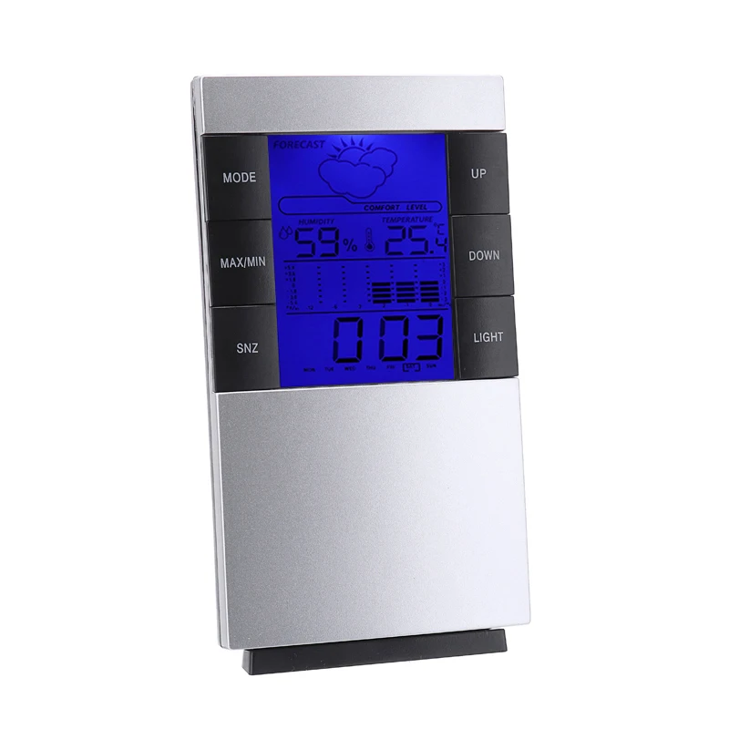 1 шт. многофункциональная ЖК Цифровая метеостанция бытовой гидрометр термометр
