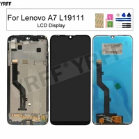 lcd screens for lenovo a7 l19111 with frame lcd display touch screen digitizer assembly panel phone repair sets free shipping