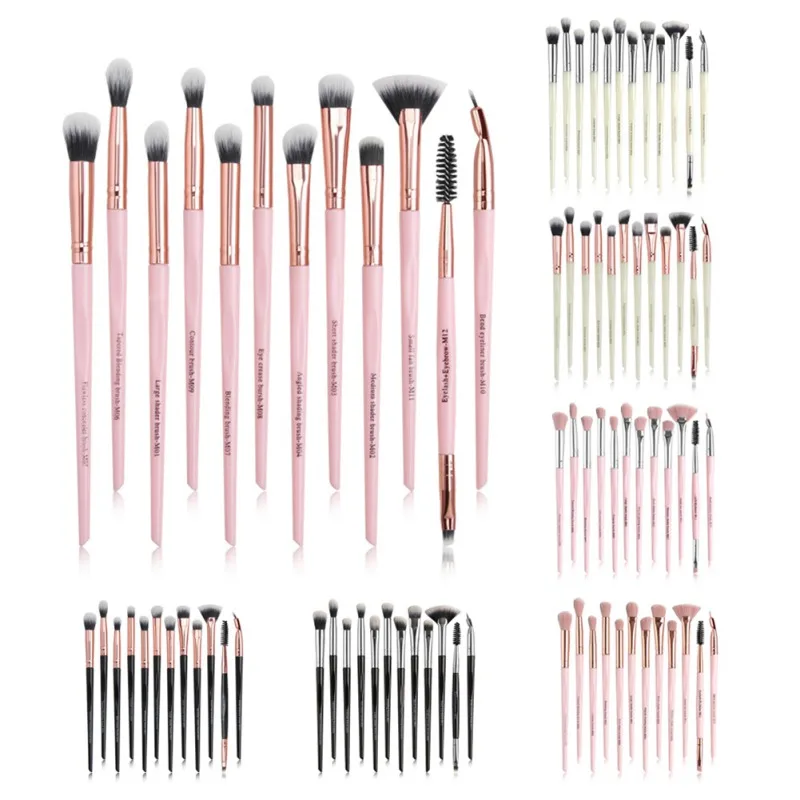 

New 12pcs Professional Eye Makeup Brush Set Eyelash Eyeliner Eyeshadow Brush Eye Cosmetic Brush