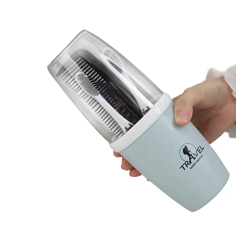 Дорожная коробка для зубной щетки из пшеничной соломы пластиковая портативная