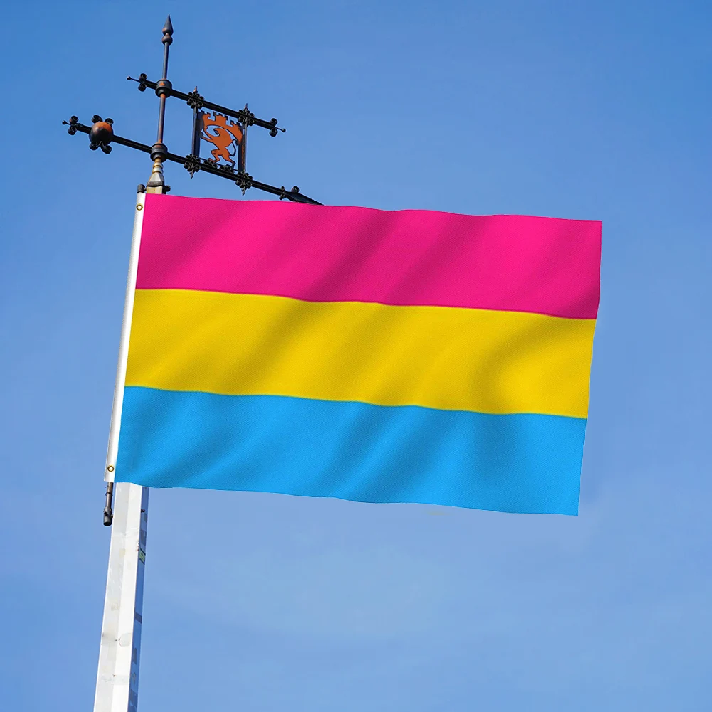 

90CMx150CM Omnisexual LGBT Pride Pan Pride Pan Pansexual Flag Banner For Decoration Rainbow Flags Banners