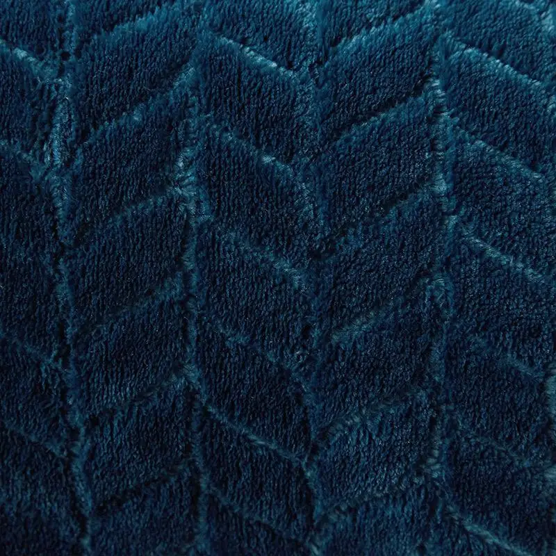 

J Dark blue fleece blankets and throws Adult Thick Warm winter Blankets Home Super Soft duvet Blankets On twin full Bedding