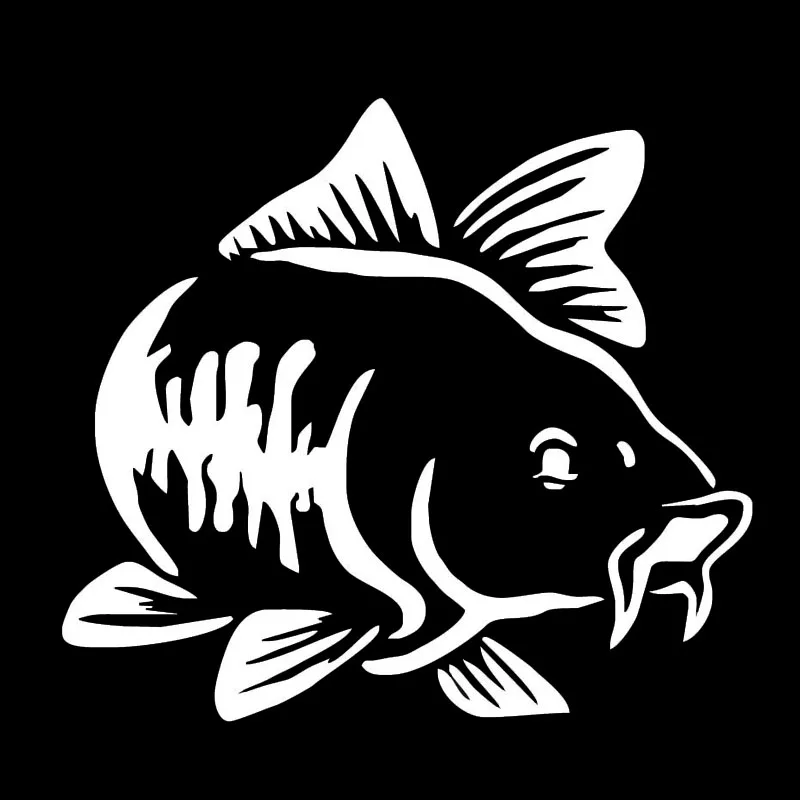

14cmx12cm Funny fish Car-Sticker Automobiles Motorcycles Window Bumper Laptop Vinyl Decal PVC Decorative Goods