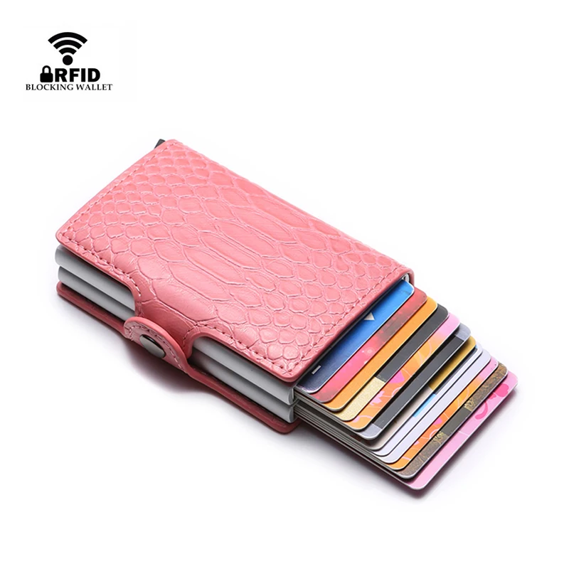 Верх из кожи с двойным Слои Женская сумочка на застежке отделение для карт чехол