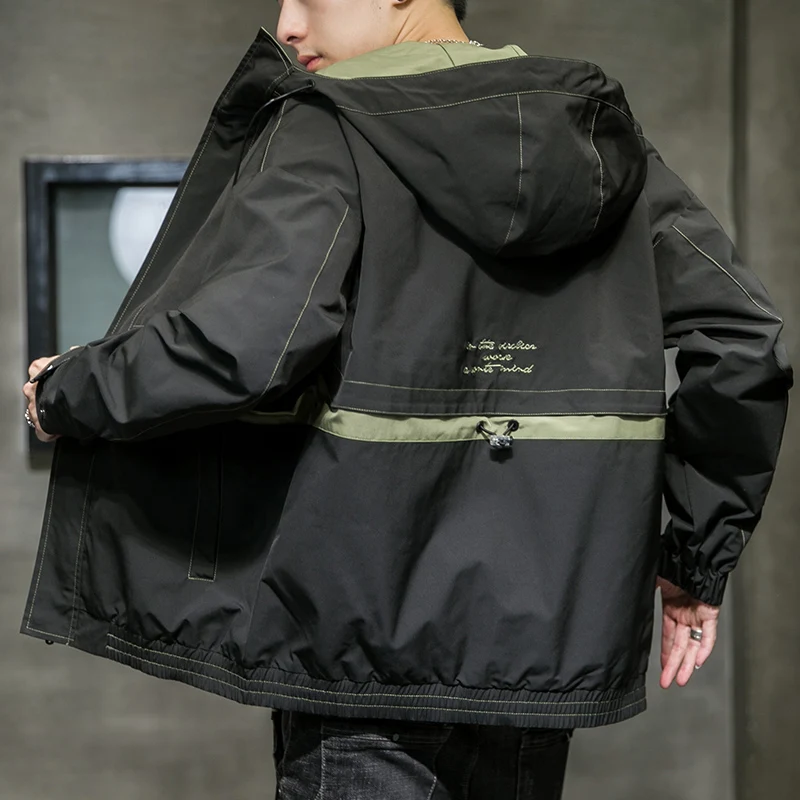 

New Style Boy's Fashion Jacket Korean Casual Spring And Autumn Coat Handsome Work Men's Versatile Windbreaker Young Student