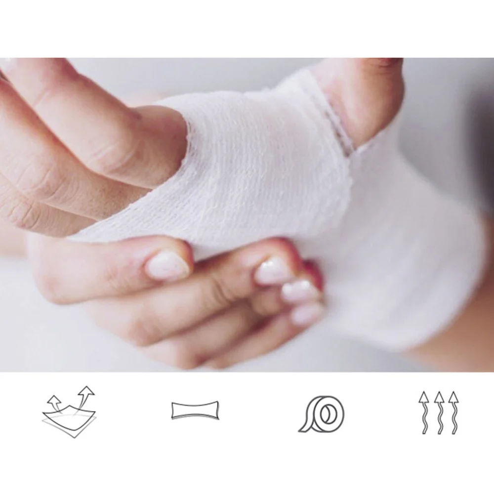 

Athletics Bandage BT Elastic Self-Adhesive Protective Bandage for Sport Daily Outdoor (PBT Crumpled)