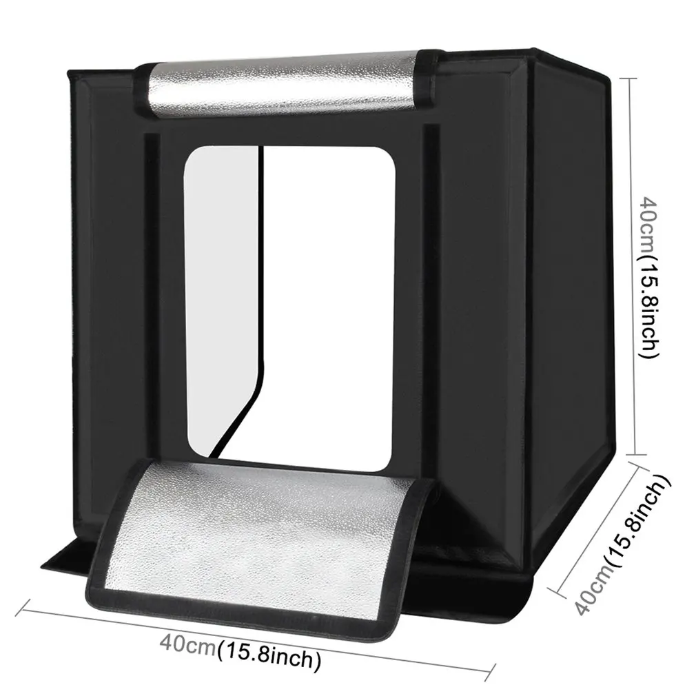 PULUZ 40*40 см складной софтбокс лайтбокс мини фотостудия фотографии коробки светодиодное освещение для фото студийной съемки палатка коробка комплект