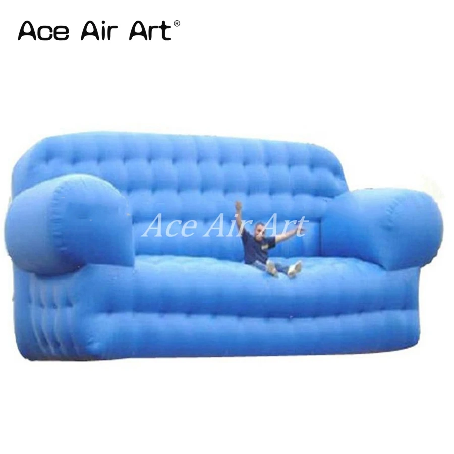 

Hot Selling Blue Inflatable Gaint Sofa Model With Air Blower For Trade Show/Exhibition/Advertising Made By Ace Air Art