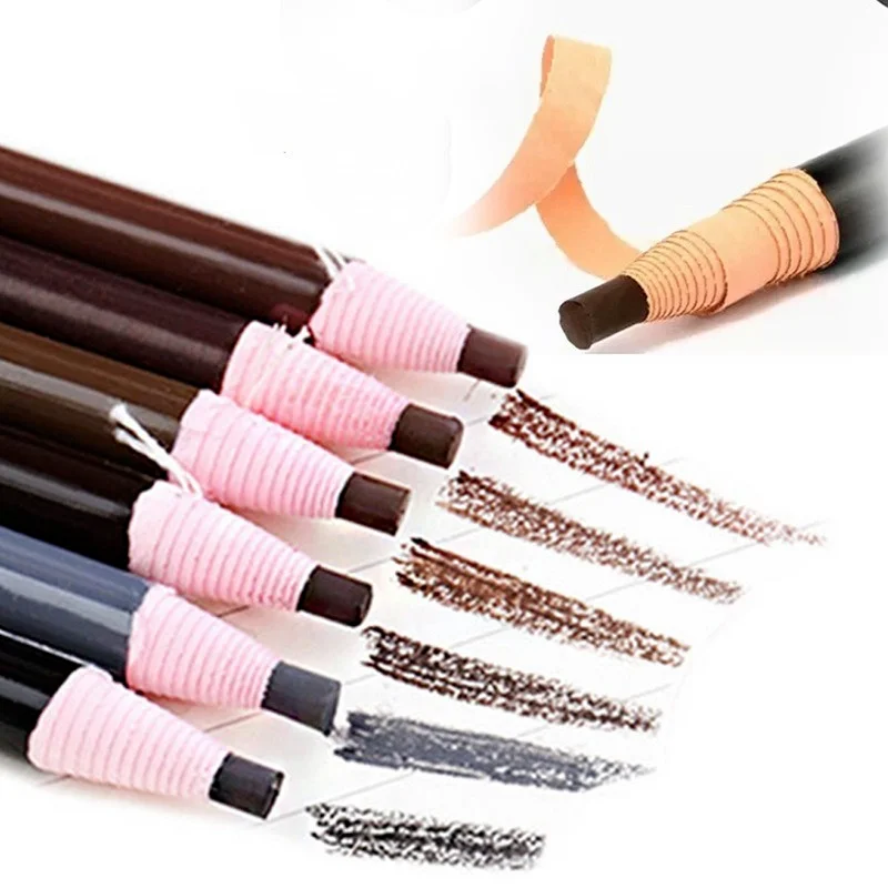 

Eyebrow Pencil Waterproof and Sweat-proof Roll Paper Draw Line Eyebrow Pencil Does Not Smudge Soft Makeup Tearing Eyebrow Pencil