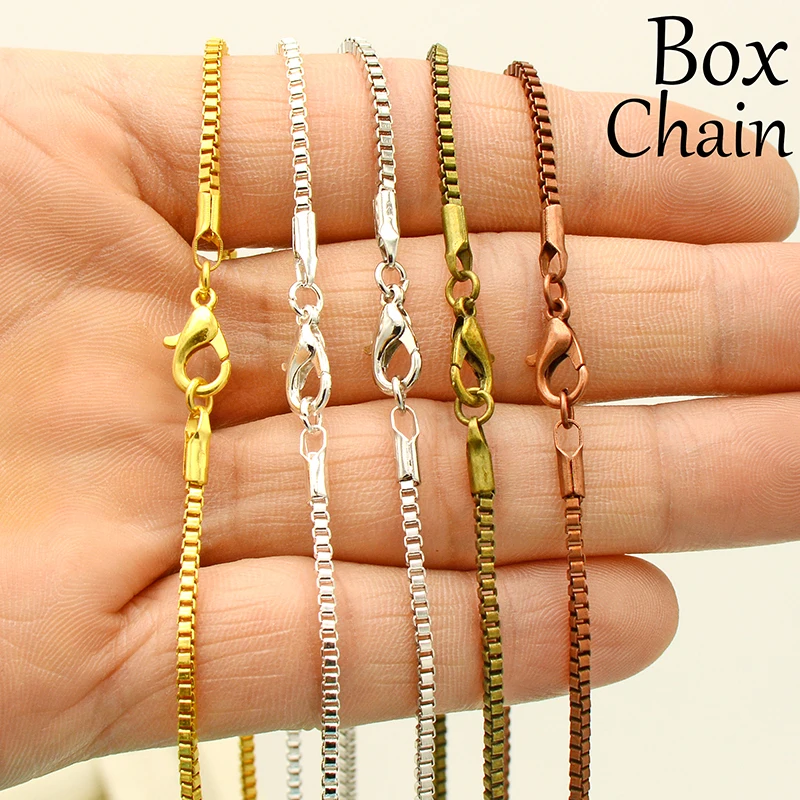 Ожерелье цепочка в коробке 500 шт. ожерелье 18 дюймов и 24 дюйма оптом