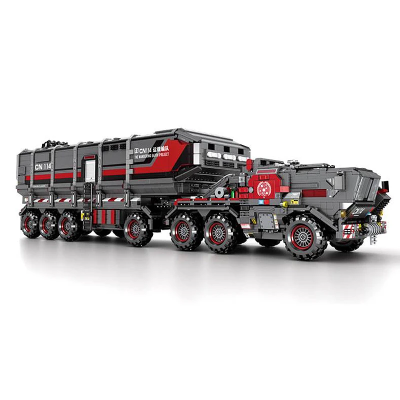 City Wandering Earth Carrier Car Building Blocks High-Tech Military Tank Cargo Van Transport Truck Bricks Kids Toys | Игрушки и хобби