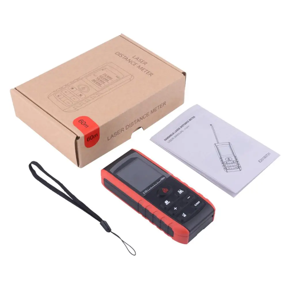 YIERYI 40M 60m 80m 100m Handheld Digita Laser Range Finder Professional Mini Ruler Tester Manual Distance Measuring Instrument |