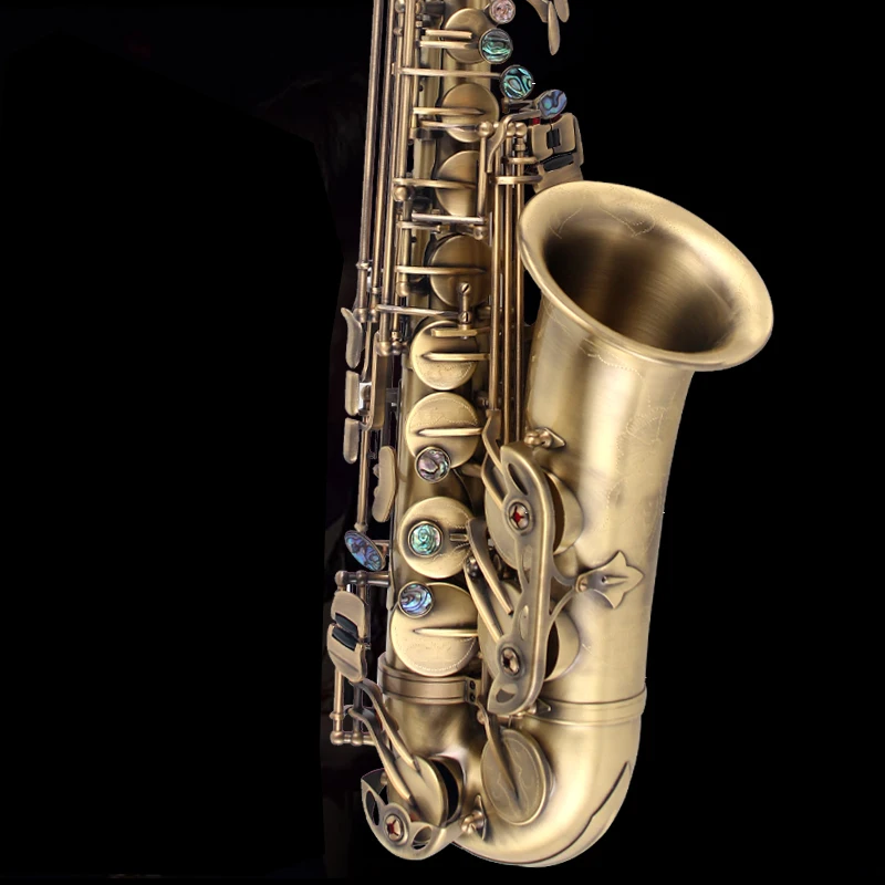 Профессиональный Саксофон альт NAIPUTESI NT 802 Key Vintage БРОНЗА [двойное укрепление] Sax