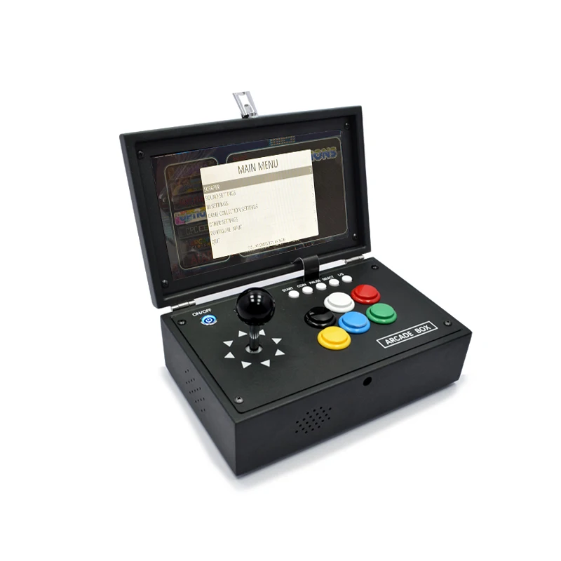 Raspberry Pi 4B 10 дюймовая ЖК игровая консоль включает в себя 10000 игр установленную мини