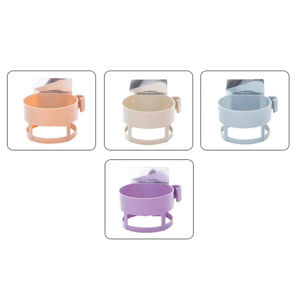 

Multifunctional Plastic Hair Dryer Blower Holder Bathroom Kitchen Wall Mounted Hanging Shaver Razor Storage Rack