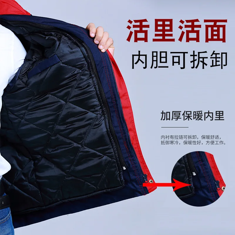 Winter warm cotton clothing tooling liner can be detachable, live surface, cold-proof and warm overalls, cotton clothing, outdoo