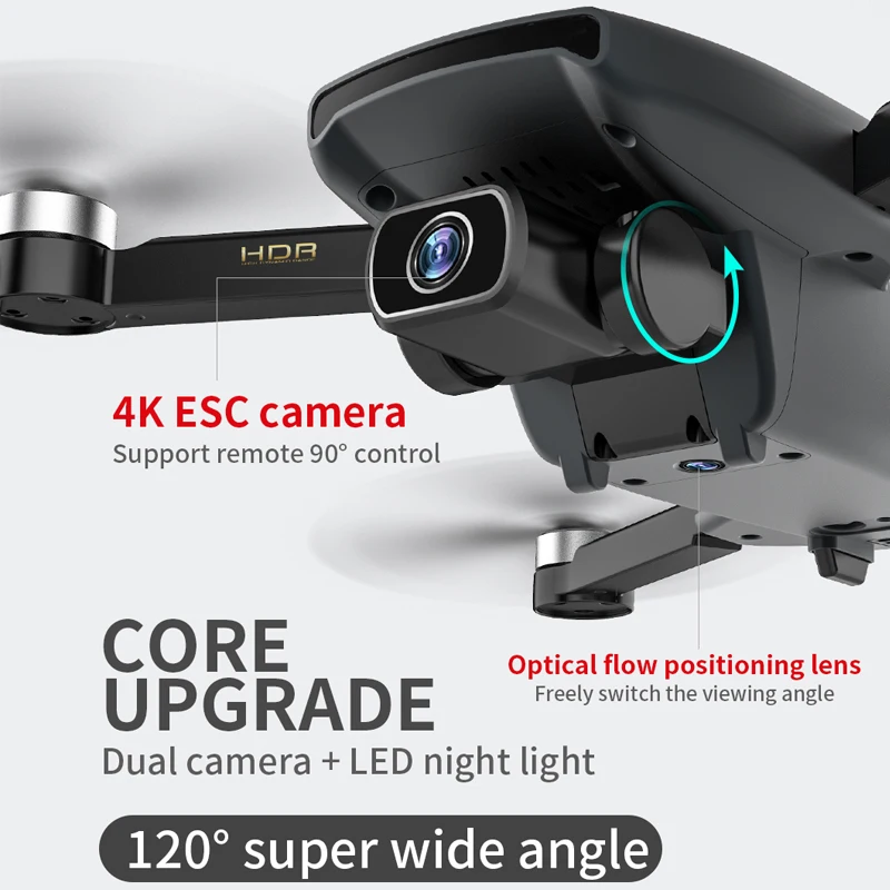 Дрон SG108 GPS 2 камеры 4K HD 2020 Wi-Fi FPV широкоугольный бесколлекторный дистанционное