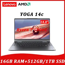 New lenovo YOGA 14c 2021 laptop  AMD Ryzen 7 5800U 16G RAM 512GB/1TB SSD computer Win 10 FHD IPS Touch Screen Ultraslim Notebook