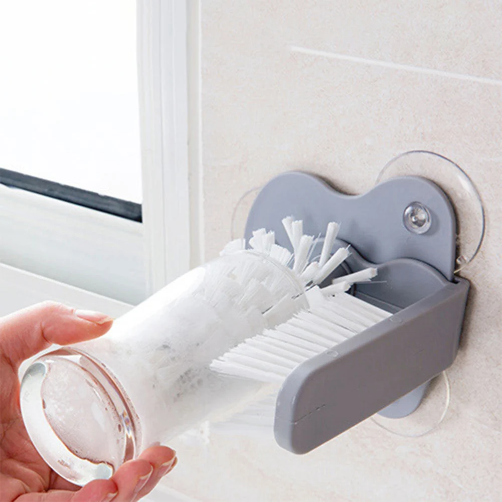 Чашка для мытья кухни кружка губчатая щетка стеклянная бутылка вина чашка