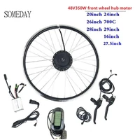 someday e bike conversion kit with lcd6 display 48v350w ebike front wheel hub motor with spoke and rim