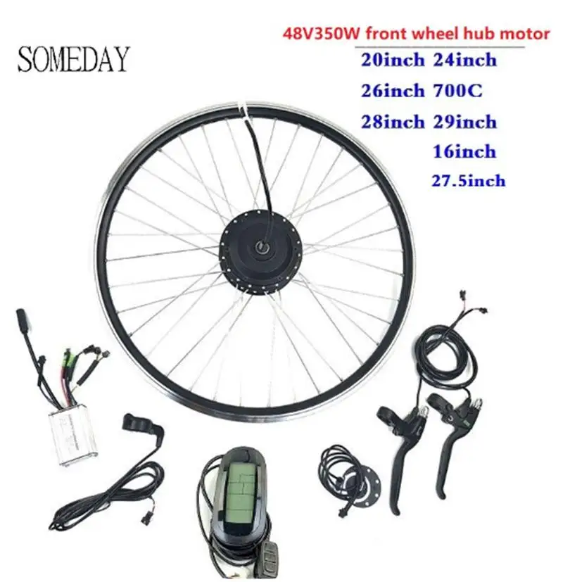 Однажды комплект для преобразования электровелосипеда с дисплеем LCD6 48V350W EBIKE