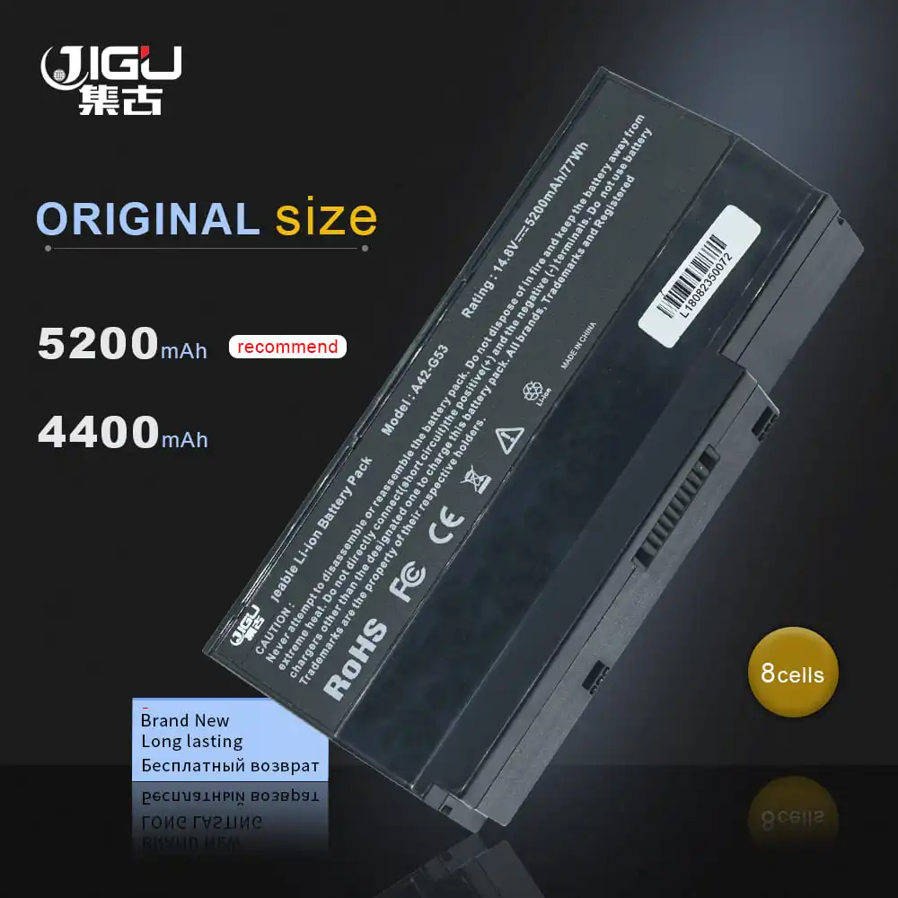 JIGU Laptop Battery A42 G73 G53 52 07G016DH1875 07G016HH1875 70 NY81B1000Z 90 NY81B1000Y For Asus|laptop battery|laptop battery for asusbattery asus