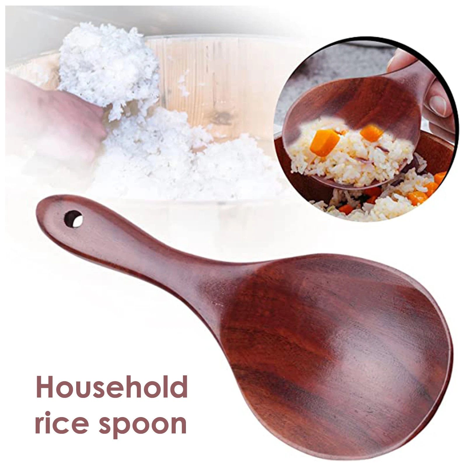 

Wooden Kitchen Spoon Teak Wood Rice Spoon Rice Paddle Wood Tablespoon Big Potato Serving Spoon Wooden Kitchen Utensils Tableware