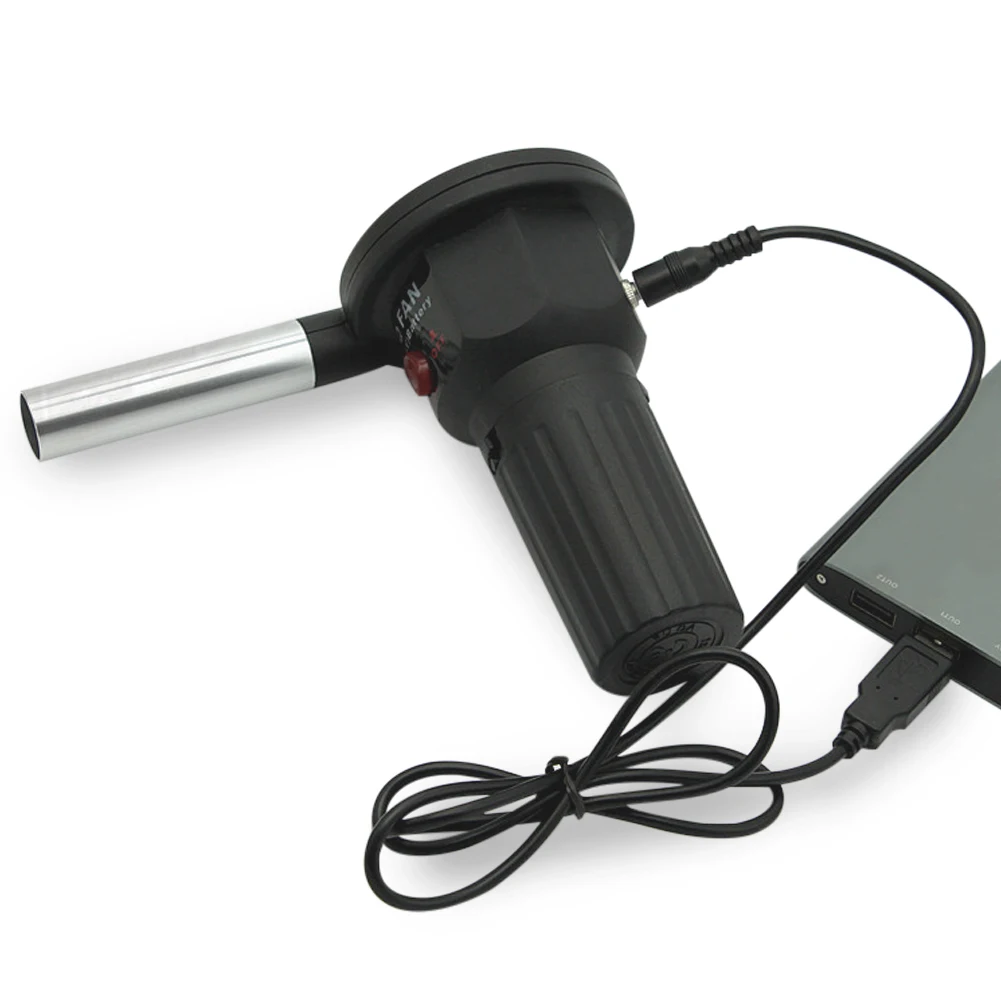 

BBQ Fan USB Portable Barbeque Air Blower for Outdoor Barbecue Fire Bellow Camping and Hiking Picnic Without Battery 5V