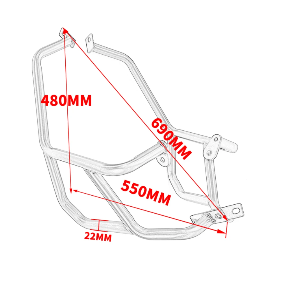 Защита двигателя полоса защиты верхнего бампера защита рамы для Benelli Trk 251 Trk251 2018