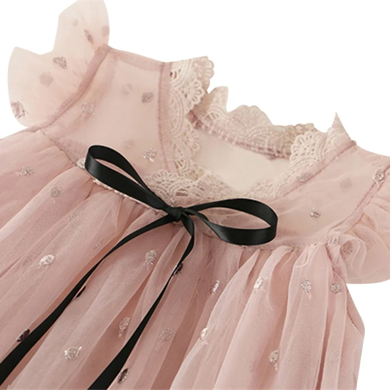 Платье принцессы для маленьких девочек с вышивкой бантом 2021 | Детская одежда и