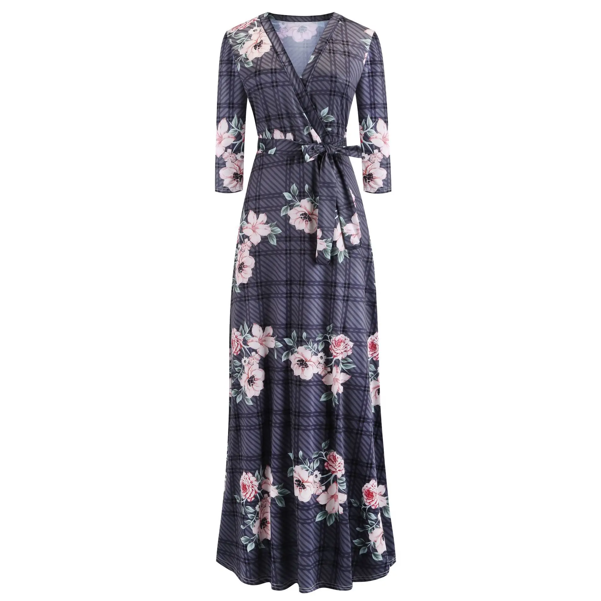 

Long Dress Floral Print Boho Beach Dress B Tunic Maxi Dress Women Evening Party Dress Sundress Vestidos de festa Floor Length