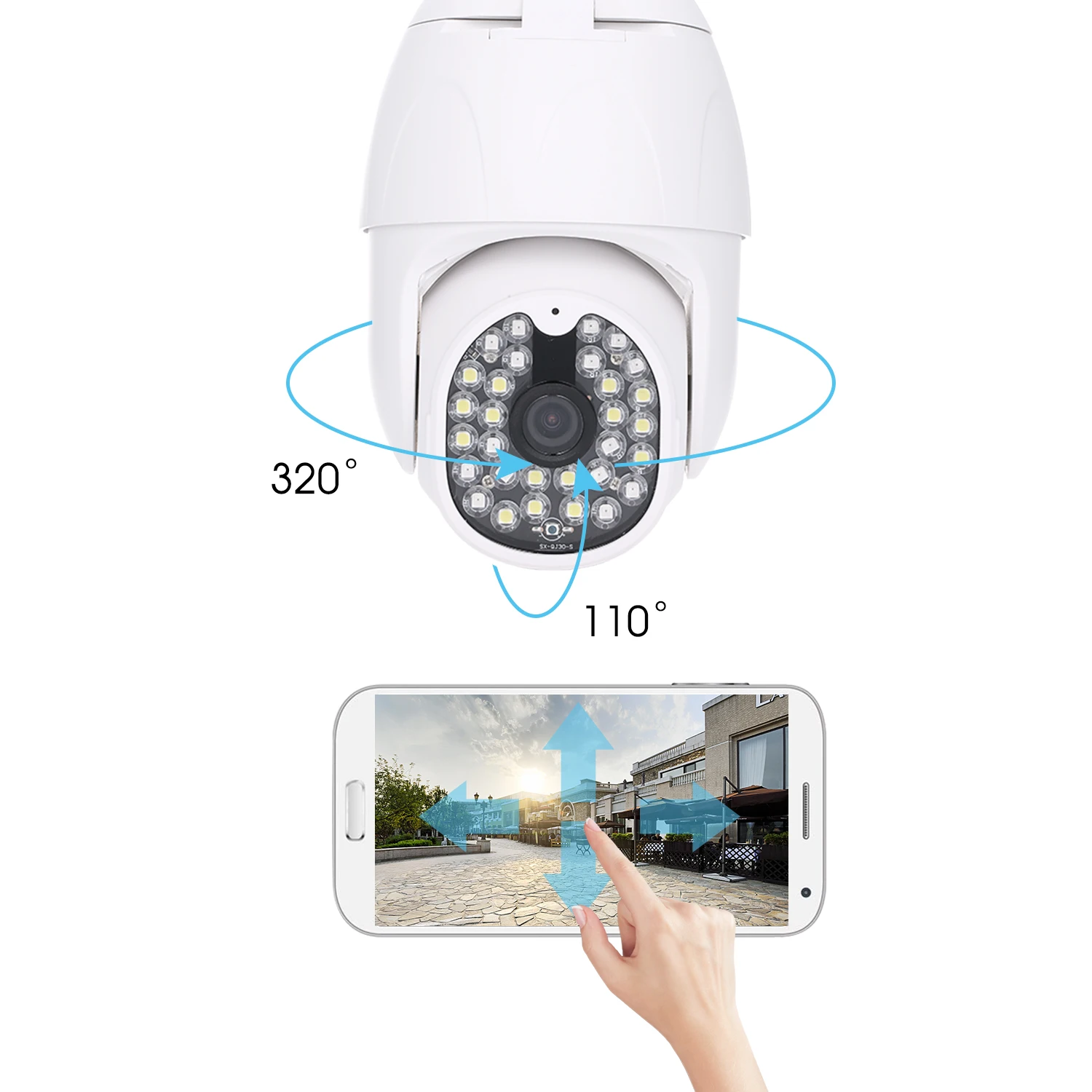 IP-камера купольная 1080P МП Wi-Fi PTZ | Безопасность и защита