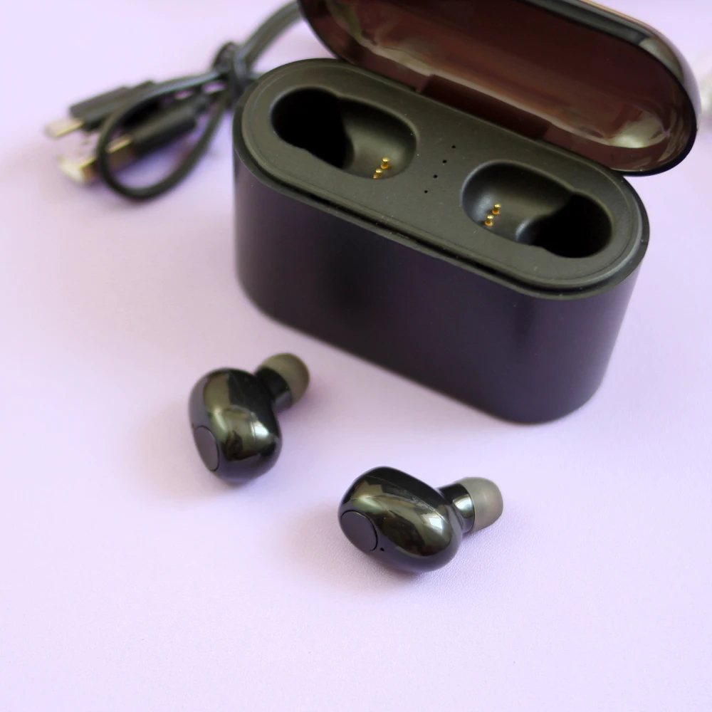 Беспроводные наушники mi ni, Bluetooth наушники, Бас-гарнитура, TWS, стерео наушники с внешним аккумулятором, 2200 мАч, для сотового телефона iPhone mi