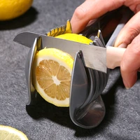 slicer lemon potato fixed slicing tool tomato onion anti cutting hand stainless steel fruit knife kitchen perfect slicer cutting
