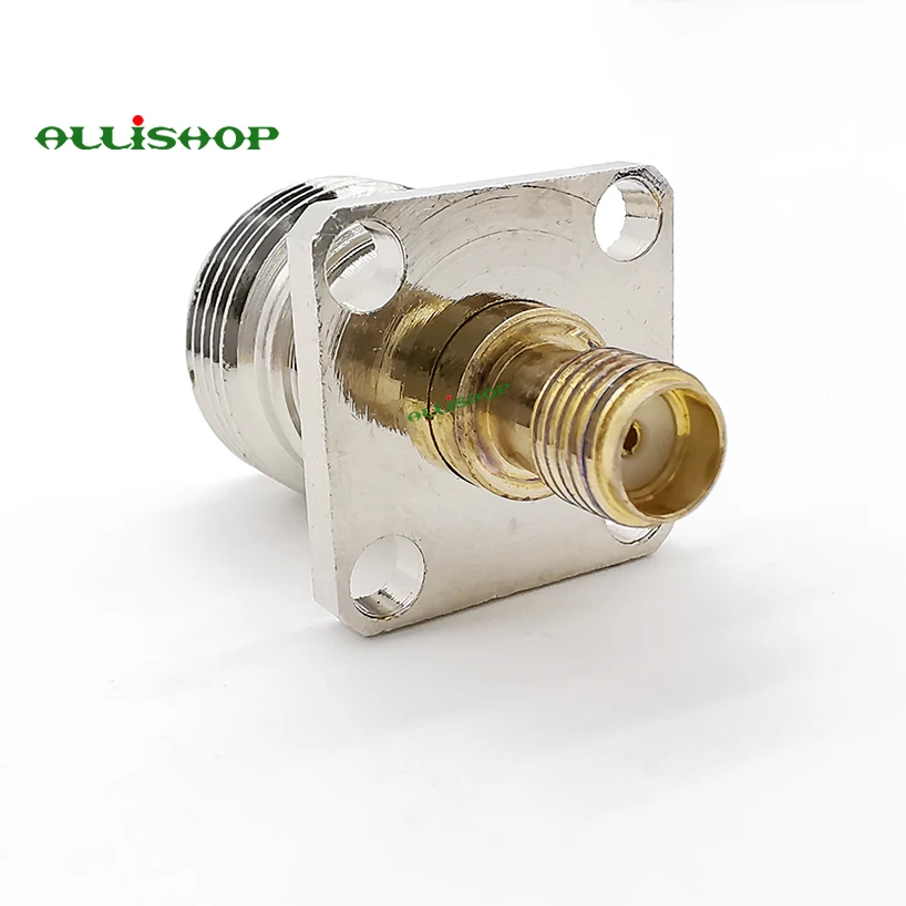 Гнездо SMA к гнезду гнездо 4 отверстия Панель Крепление Шасси RF коаксиальный