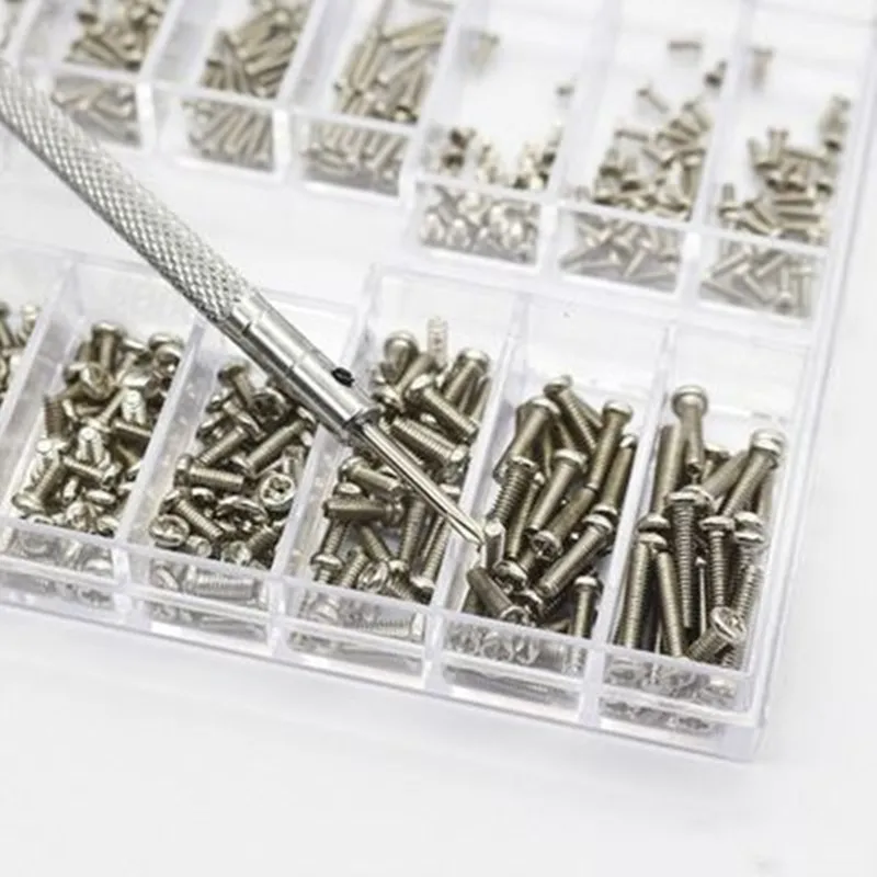 

500 шт. 18 видов мини винт DIY Kit ноутбук собрать крепежных винтов комплект
