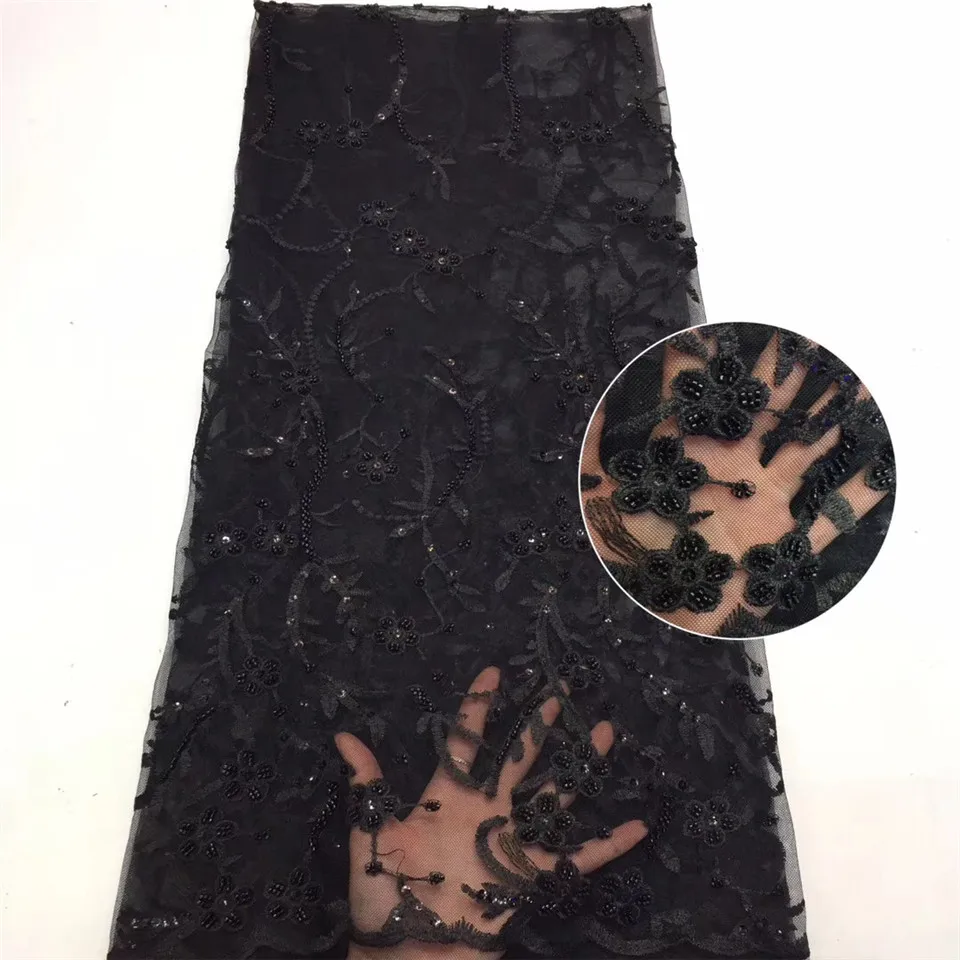 

2020 Latest Nigeria Mesh Lace Fabric High Quality Tulle African Lace Fabric Wedding French Tulle Lace Material ZX36861