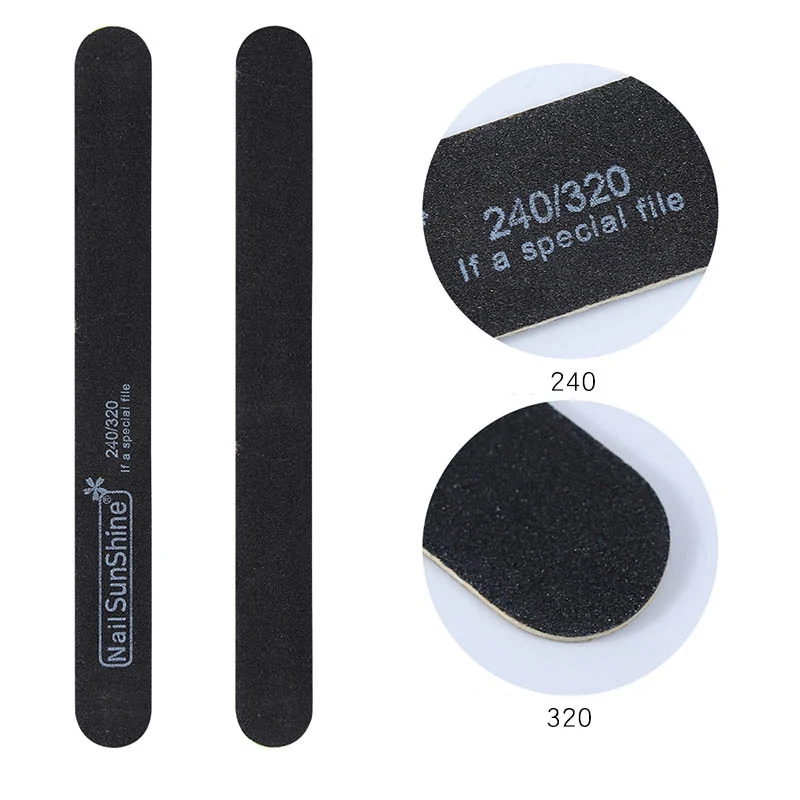 Ультратонкая деревянная фишка пилка для ногтей двусторонняя пилочка Полировка 5